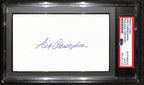 Ara Parseghian CHOF Signed/Auto 3x5 Index Card Notre Dame PSA/DNA 187445