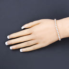 10.00 Carat Lab Grown Diamond 14K Yellow Gold Bracelet