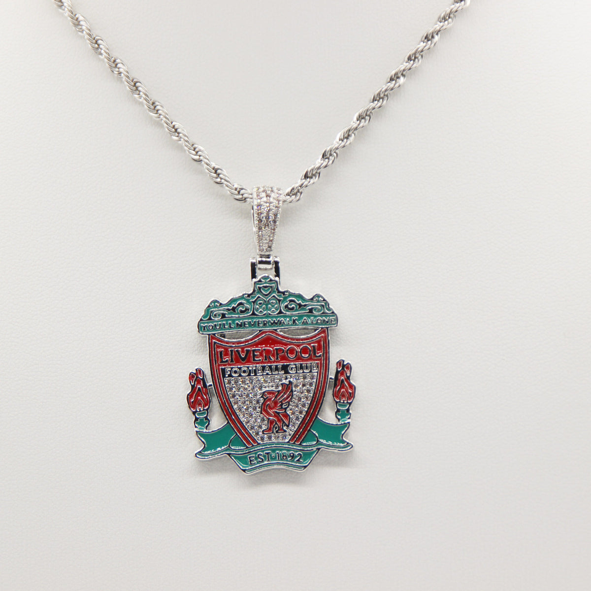Liverpool Football Club Necklace – LFC Crest Pendant Jewelry Gift for Fans