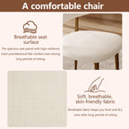 Upholstered Dining Chairs (Set of 2) - Beige