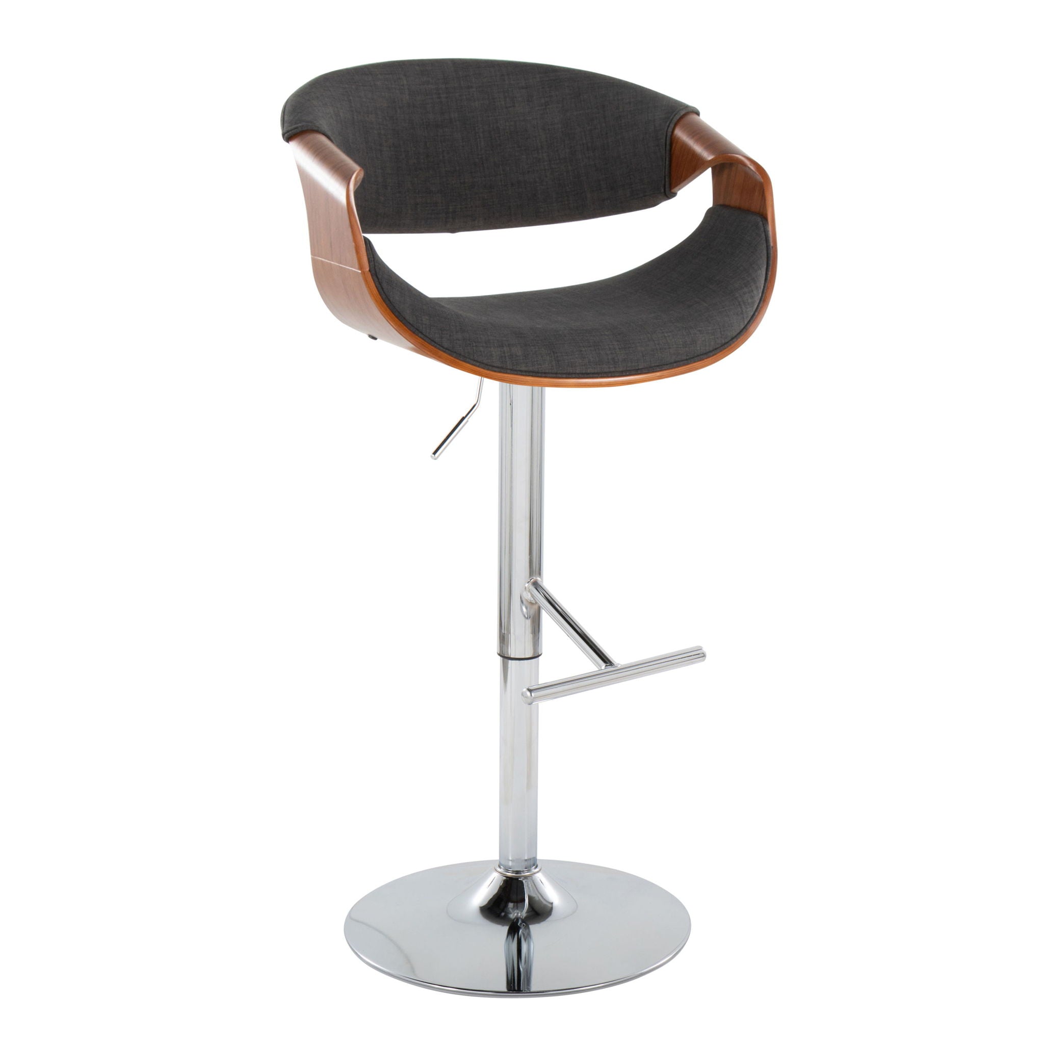 Curvo - Mid Century Modern Adjustable Barstool With Swivel (#2)