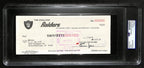 Al Davis HOF Signed/Autographed 8.5x3.5 Bank Check Raiders PSA/DNA 193238