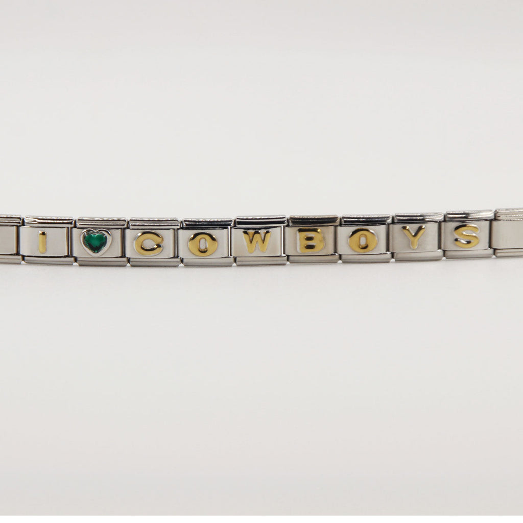 Dallas Cowboys Italian Charm Bracelet – DIY Custom Gift for Fans