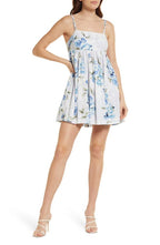 Willow Rubi Powder Blue Babydoll Minidress - Large
