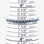 14.33 Carat Genuine Blue Diamond 14K White Gold Bracelet