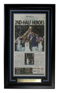 Lawrence Journal-World Newspaper Kansas Jayhawks 2022 NCAA Champs Framed