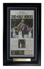 Lawrence Journal-World Newspaper Kansas Jayhawks 2022 NCAA Champs Framed