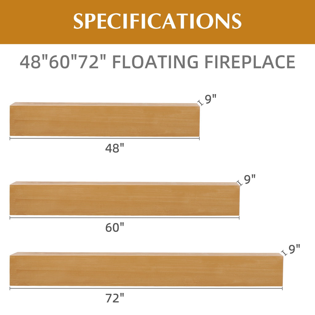 Fireplace Mantel Floating Shelf