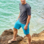 Men's Short Sleeve Crew Sun & Swim Shirt // Charcoal