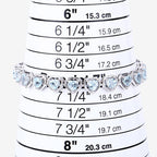 10.50 Carat Genuine Blue Topaz .925 Sterling Silver Bracelet