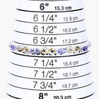 1.79 Carat Genuine Tanzanite and White Topaz .925 Sterling Silver Bracelet