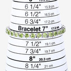 13.64 Carat Genuine Peridot .925 Sterling Silver Bracelet