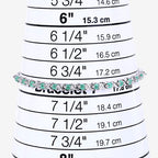 0.72 Carat Genuine Emerald .925 Sterling Silver Bracelet