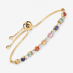 1.83 Carat Genuine Multi Sapphire .925 Sterling Silver Bracelet