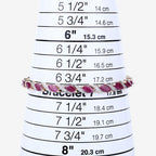 7.78 Carat Genuine Ruby and White Diamond 10K Yellow Gold Bracelet