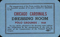 1949 Chicago Cardinals Polo Grounds  4x3 Dressing Room Pass 189476