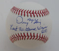 Denny McLain Autographed/Inscribed OML Baseball Tigers JSA 189357