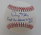 Denny McLain Autographed/Inscribed OML Baseball Tigers JSA 189357