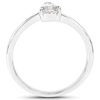 14K White Gold 0.50 Carat Genuine White Diamond Ring