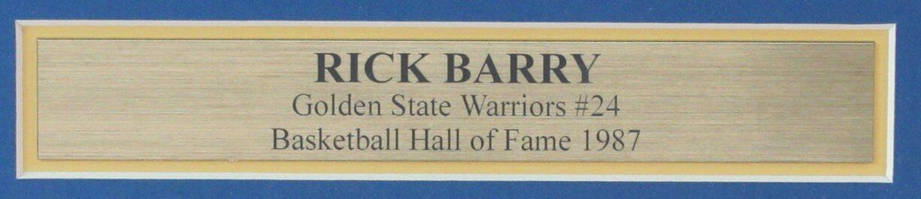 Rick Barry HOF Autographed/Inscribed 8x10 Photo Warriors Framed JSA 180982