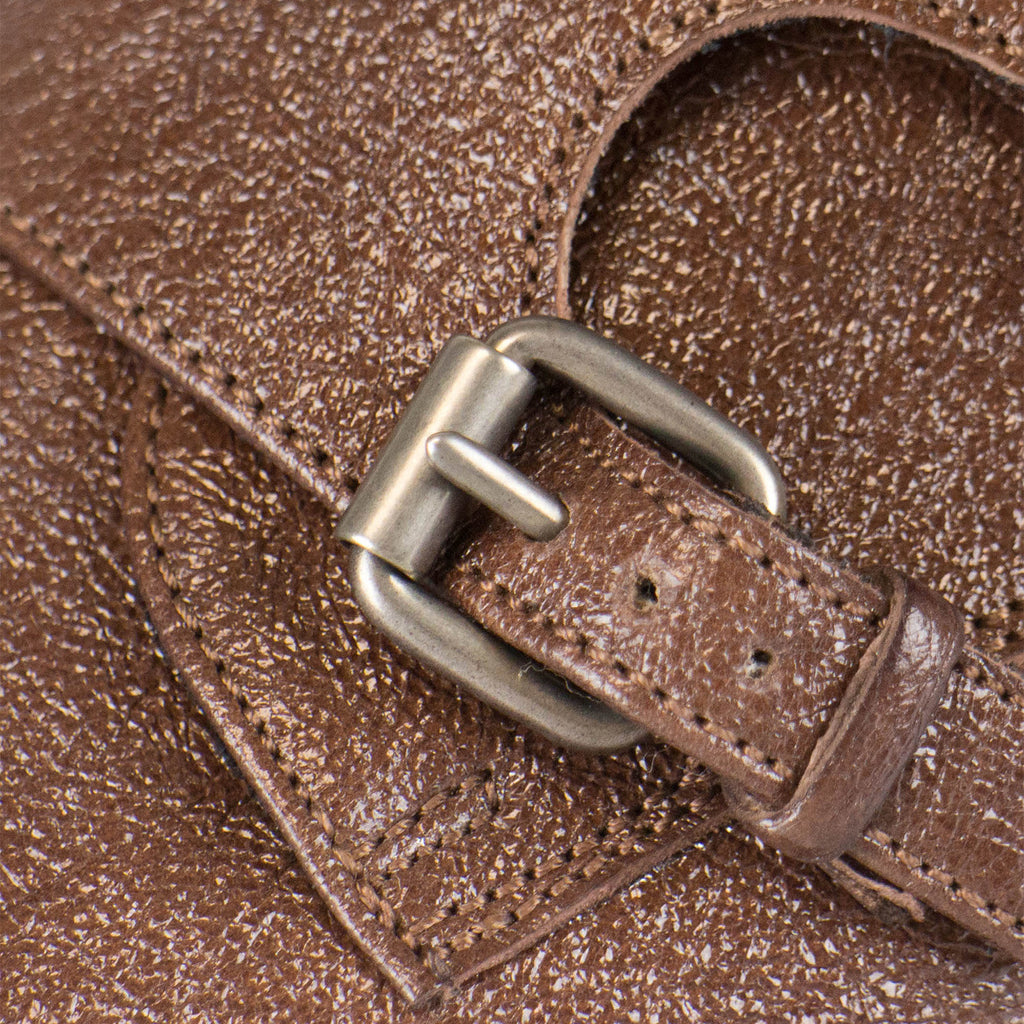 Women's Leather Double Monkstrap // Brown