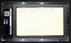 Ernie Smith CFB HOF Signed/Inscribed 3x5 Index Card USC PSA/DNA 189013