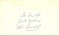 Mel Parnell Boston Red Sox d.2012 Signed/Autographed 3x5 Index Card 162507