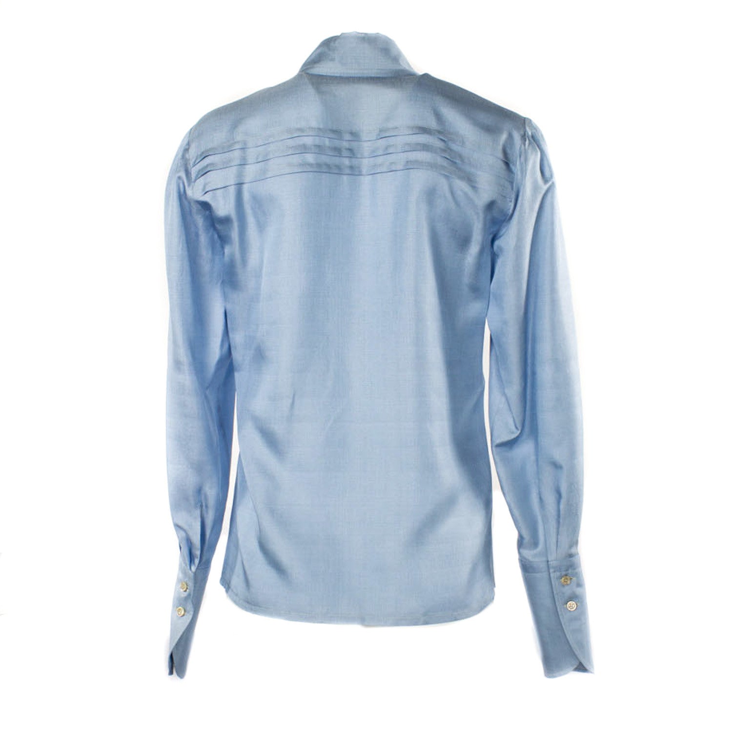 Women's Silk Top // Blue
