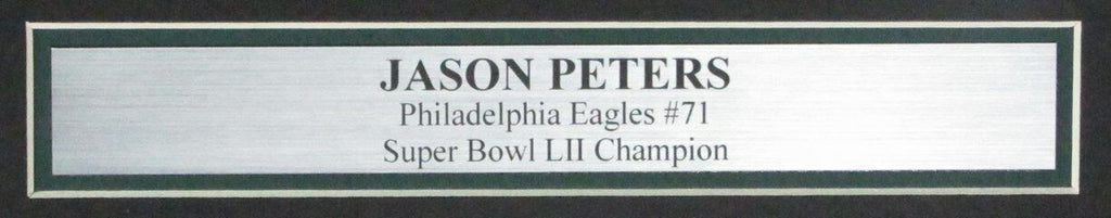 Jason Peters Philadelphia Eagles Autographed 11x14 Super Bowl Photo Framed JSA