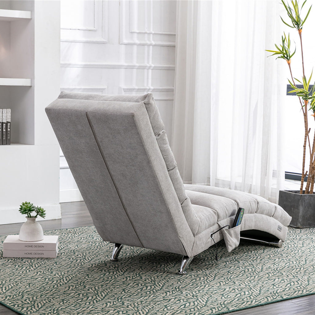 Massage Chaise Lounge Indoor, Ergonomic Electric Massage Lounger
