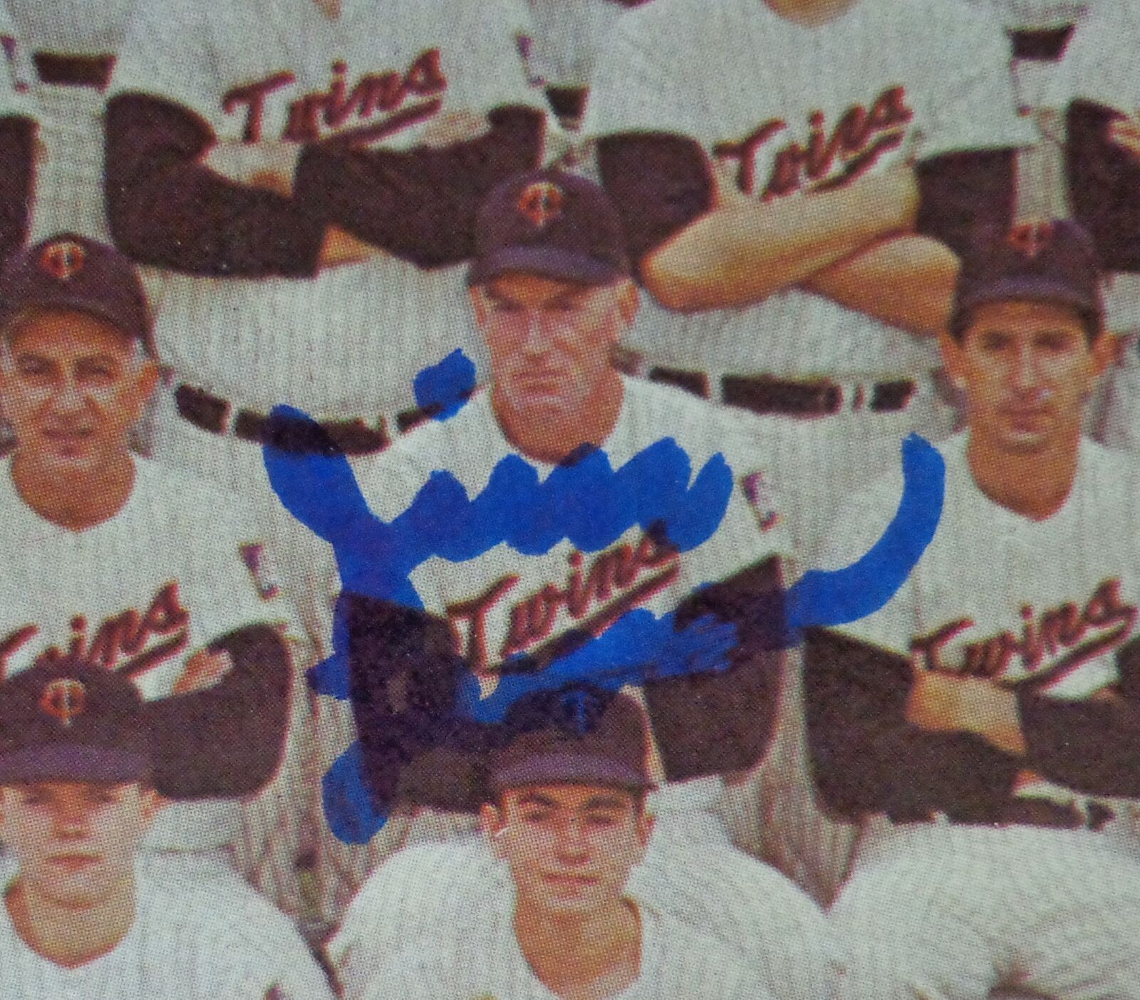Vintage 1966 Twins Multi-Signed Photo/Program Jim Lemon/Al Worthington 177125
