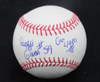 Reggie Givens Autographed/Inscribed OML Baseball NFL Football Player 49ers