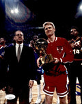 Steve Kerr Chicago Bulls Signed/Autographed 8x10 Color Photo JSA 160770