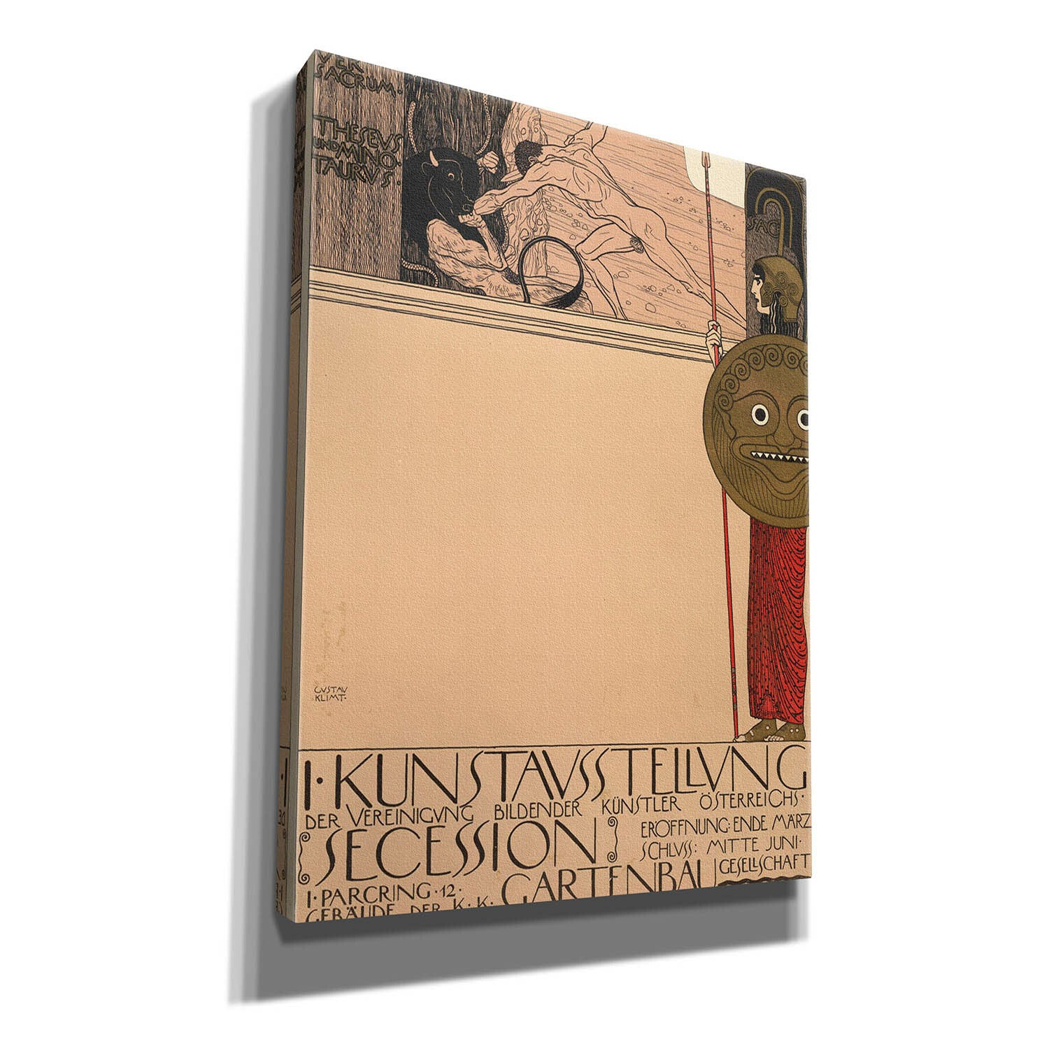 Plakat der 1. Ausstellung der Secession by Gustav Klimt