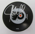 Justin Williams  Flyers Autographed/Signed Flyers Logo Puck JSA 138840