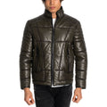 Travis Leather Jacket // Khaki