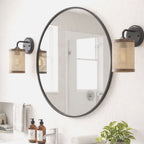 Reef - Single Lights Wall Sconce With Natural Shade Rustic - Black / Rattan