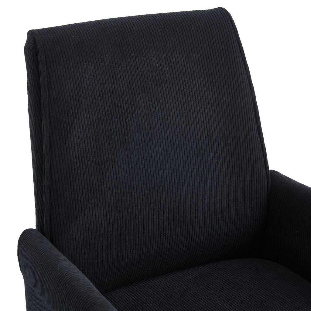 Ergonomic Mid-Back Office Chair With Gold Base