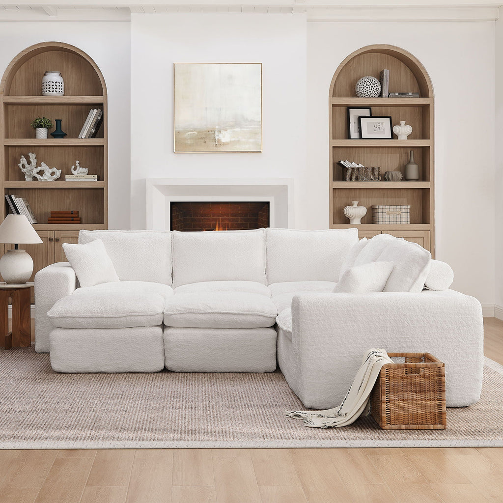 Sectional Sofa With Moveable Ottoman