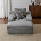 Oversized Chaise Lounge Chair Cozy Cloud Couch With 3 Throw