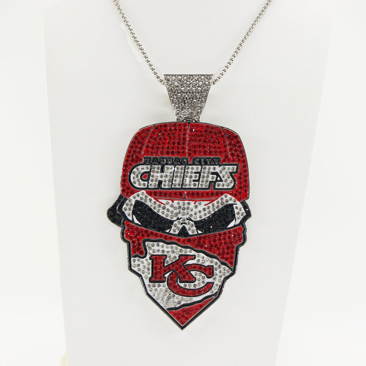Newest Sports Team Logo Bandit Skull  Pendant Necklace – Iced Out Hip Hop Jewelry for True Fans