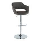Margarite - Contemporary Ajustable Barstool With Swivel (Set of 2)