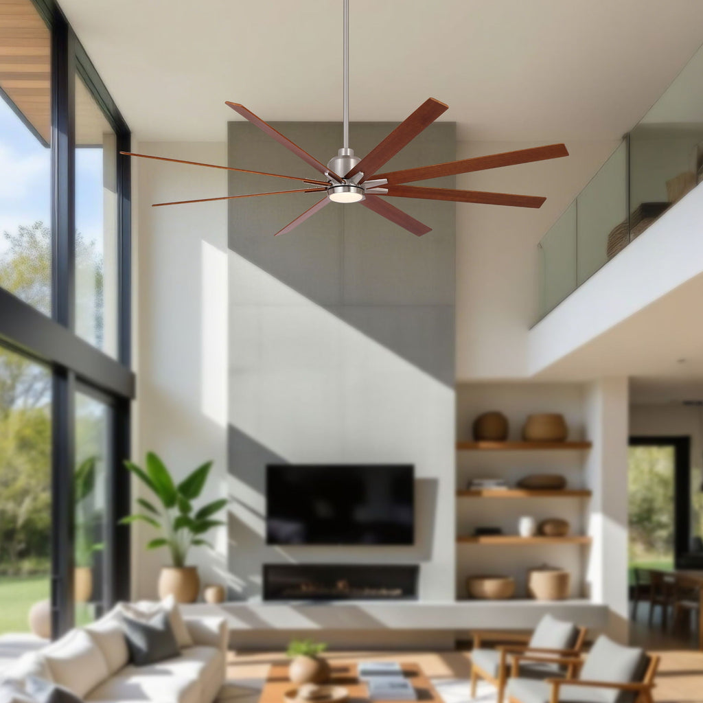 Oversized Large Ceiling Fan, 8 Blades