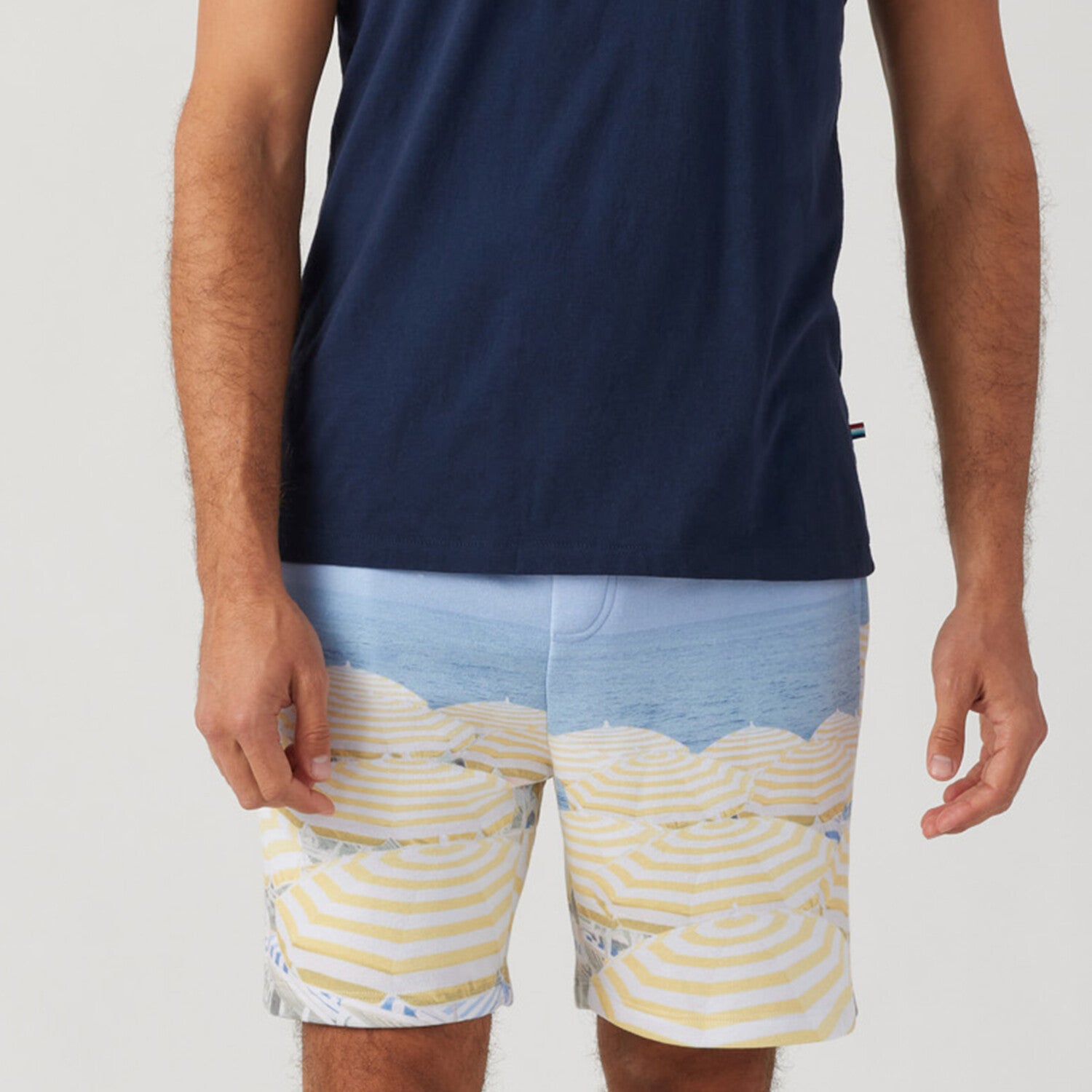 Beach Club Short // Light Blue + Ecru