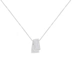 14KT White Gold Diamond Box Pendant Necklace (1 cttw, H-I Color, SI2-I1 Clarity)