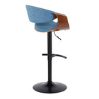 Curvo - Mid Century Modern Adjustable Barstool With Swivel (Set of 2)