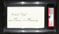 Tom Fears Autographed 3x5 Index Card PSA/DNA 186501