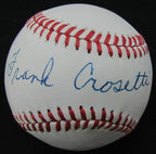 Frank Crosetti New York Yankees Autographed/Signed Rawlings Baseball JSA 130808
