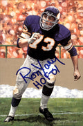 Ron Yary HOF Autographed/Inscribed Goal Line Art GLAC Postcard Vikings JSA