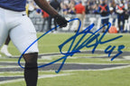 Justice Hill Signed 8x10 Photo Baltimore Ravens Framed Beckett 186180